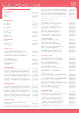 54
Mystery Readers is a fascinating 10-book series with two original mystery
VWRULHV SHU ERRN 'HVLJQHG WR WUDQVLWLRQ OHDUQHUV IURP JUDGHG UHDGHUV WR
authentic texts, each story includes engaging content that offers real-world
knowledge to the learner. This captivating series gives young learners
suspects, clues, and important information that will make them feel like they
are mystery solvers.
f (QJDJLQJ PVWHU VWRULHV ZULWWHQ IRU LQWHUPHGLDWH ()/ OHDUQHUV
f 10-book series with two original mystery stories per book
f Illustrated with original artwork showing scenes from the stories
f Realistic, appropriate, and exciting situations that students will enjoy
f Subject matter includes forensic science, technology, and more
f 'RZQORDGDEOH DXGLR ILOHV
Complimentary Downloads
compasspub.com
Mystery Readers
Ken Methold
Katie and TC
Mystery
Readers
Student Book
STUDENT
LEVEL Upper Intermediate
Download your copy today!
Teacher’s Guide available at
any of the details page of
Compass readers
page at compasspub.com.
Look for icon!
READING IS FUN TO
TEACH AND LEARN!
An extensive Teacher’s Guide on all
Compass Readers Series with in-depth
explanation on:
Why Compass Graded Readers are effective
What are graded readers, and how to use them in a course
What is intensive reading and how to implement it a
reading course
What is extensive reading
Additional tips for teachers to make reading an exciting
learning experience.
 