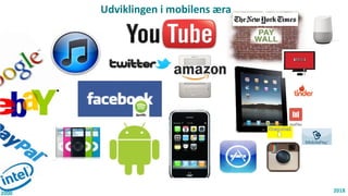 Udviklingen i mobilens æra
2000 2018
 