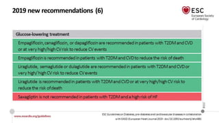 2019 ESC Guidelines on Diabetes and Cardiovascular Disease | PPTX