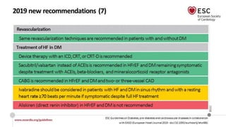 2019 ESC Guidelines on Diabetes and Cardiovascular Disease | PPTX