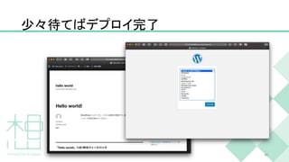 少々待てばデプロイ完了
45
 