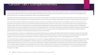 Carbon Tax / Competitiveness
 Source - https://gncc.ca/business-costs-canadian-competitiveness-not-crying-wolf/?
 