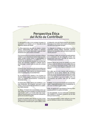 ÉTICA DEL CONTRIBUYENTE