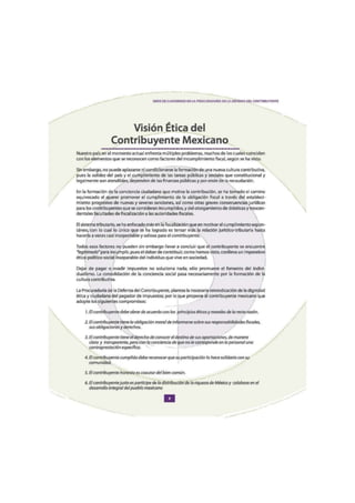 ÉTICA DEL CONTRIBUYENTE