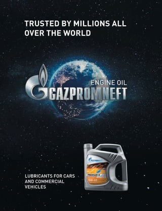 TRUSTED BY MILLIONS ALL
OVER THE WORLD
LUBRICANTS FOR CARS
AND COMMERCIAL
VEHICLES
 