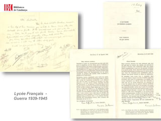 Lycée Français -
Guerra 1939-1945
 