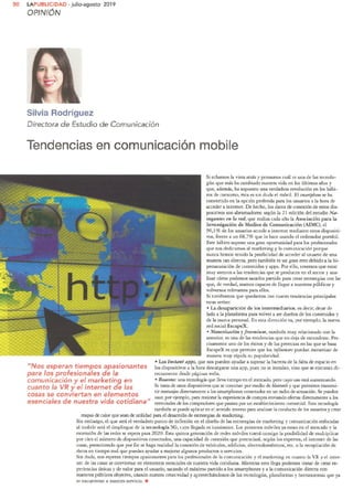 Tendencias en Comunicación mobile- La Publicidad- Silvia Rodríguez