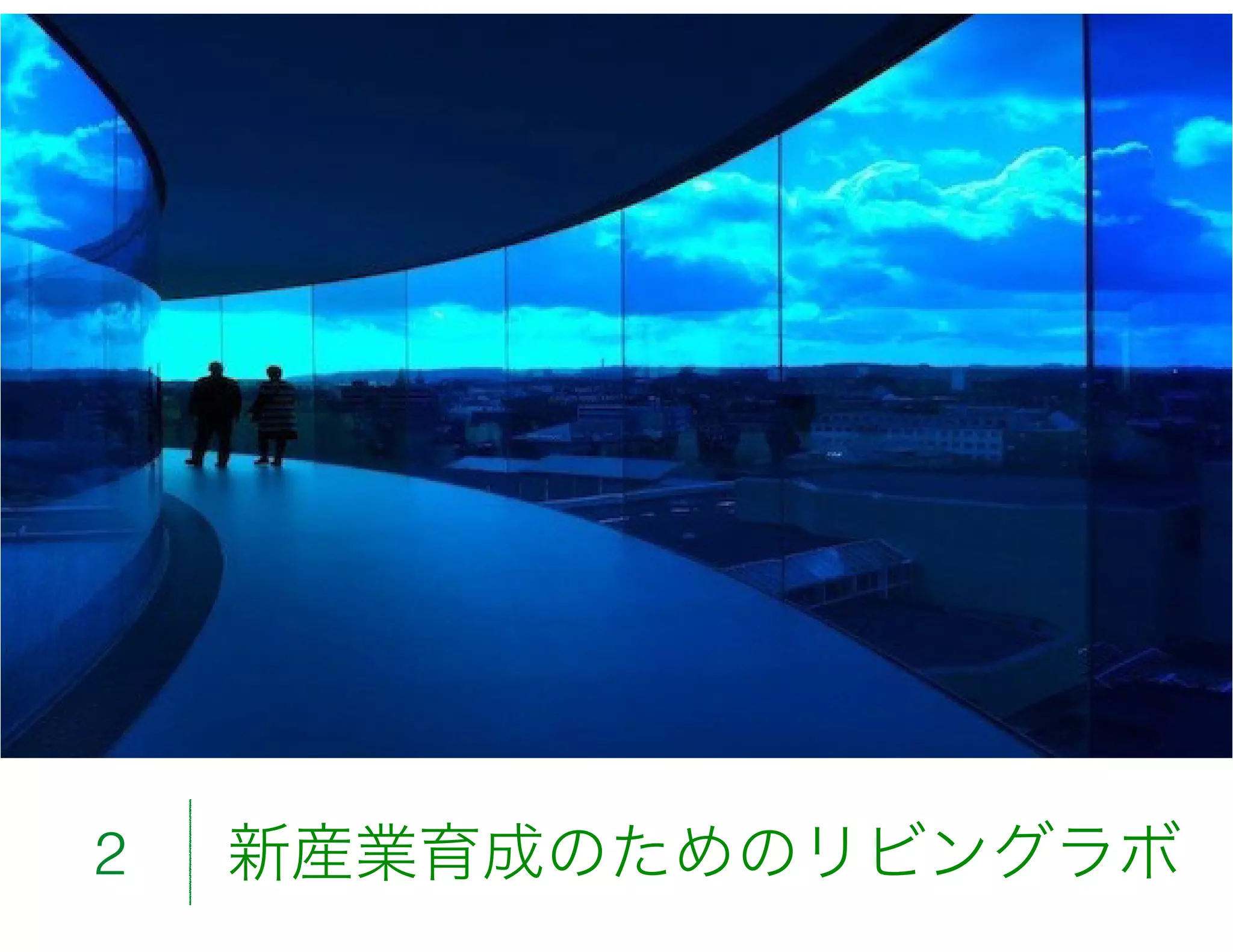 リビングラボの特長2
新産業育成のためのリビングラボ2
 