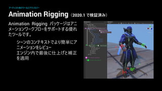 Animation Rigging（2020.1 で検証済み）
Animation Rigging
簡単
最後 仕上 正
アーティスト向けツー とテクノ ジー
 