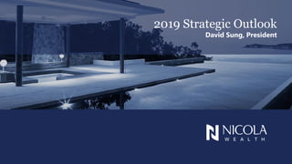 2019 Strategic Outlook
David Sung, President
 