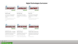 Digital Technologies Curriculum
 