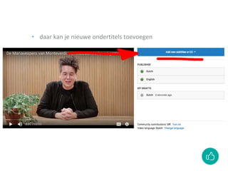 ‣ daar kan je nieuwe ondertitels toevoegen
 