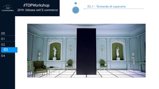 #TOPWorkshop
2019: Odissea nell’E-commerce
00
01
02
03
04
03.1 - Tentando di superarlo
03
 