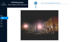 #TOPWorkshop
2019: Odissea nell’E-commerce
00
01
02
03
04
01.0 - Per permetterci la luna
01
 