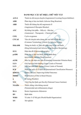 Đề tài: Tầm soát biến cố rối loạn kali máu liên quan đến thuốc, 9đ | PDF