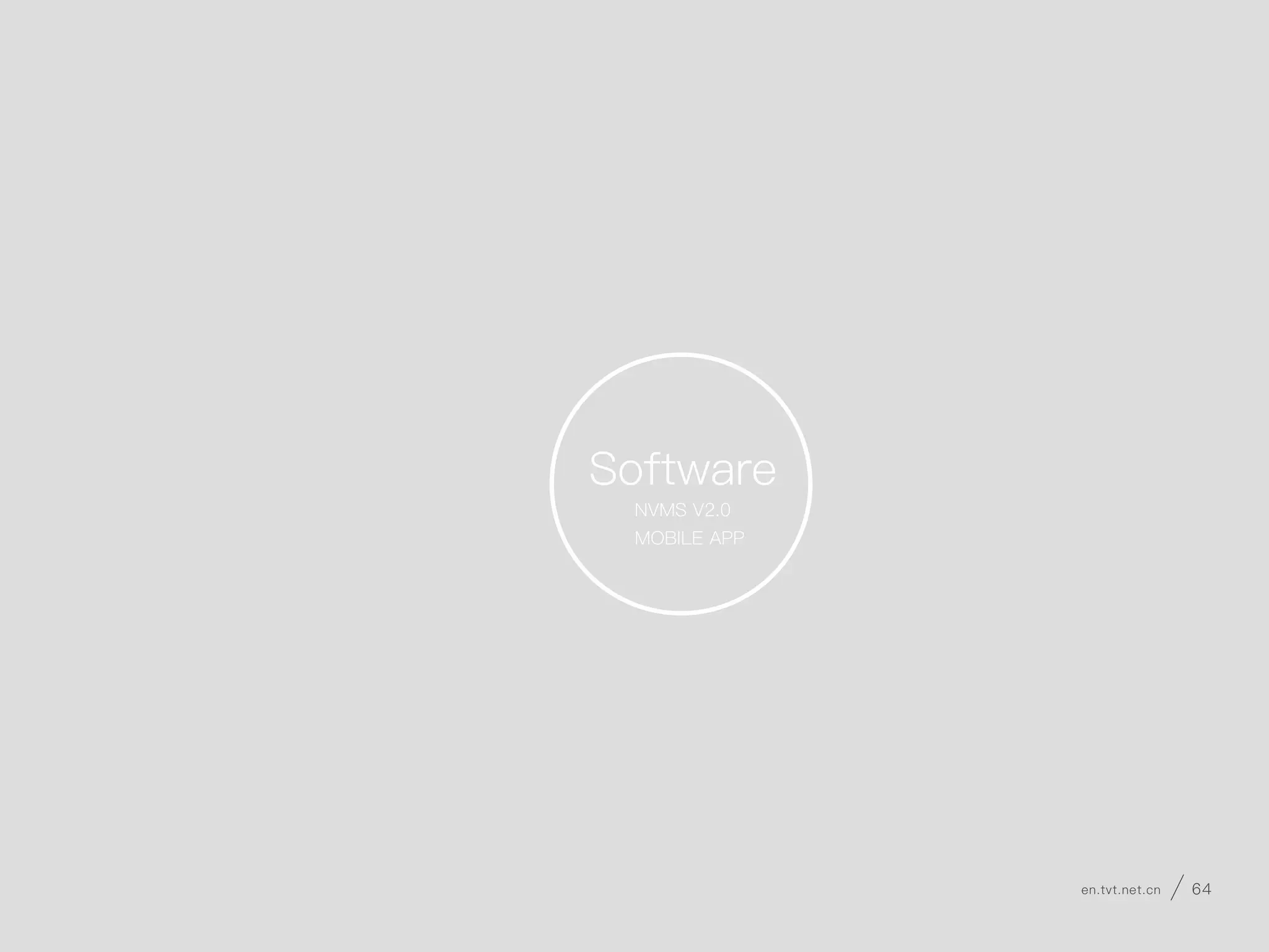 HDMI×4
Up to 3840×2160@30fps
HDMI×8/VGA×4/BNC×4
H.264/H.265
3.5mm audio interface×4
3.5mm audio interface×4
G711 a/u
32in
32out
RJ45 Ethernet interface×8
（10M/100M/1000M self-adaption）
USB3.0×4
Rs485×4
8MP/5MP/4MP/3MP/1080P
960P/720P/WD1/D1/CIF
HDMI1:4K(3840x2160)
1080P(1920x1080)
SXGA(1280x1024)
HDMI2:1080P(1920x1080)
SXGA(1280x1024)
VGA:1920x1080
BNC:CVBS standard deﬁnition
16CH 8MP/5MP real time
64CH 4MP/3MP/1080P/720P real time
272CH D1 or lower real time
1/4/9/16
AC100-240V 50/60Hz 3.0A
≤120W
-20°C~50°C
5%~95% (non-condensing)
440(W)*370(D)*267(H)
22KG
Input
Resolution
Output
Compression standard
Two-way talk input
Two-way talk output
Compression standard
Input
Output
Decoding resolution
Display resolution
Decoding capability
Screen display mode
Video
Audio
Alarm
Network Interface
USB Interface
RS485 Interface
Decoding
Power Supply
Power Consumption
Working Environment
Dimensions (mm)
Weight
Model TD-A130-8
Picture
High Definition Decoder Matrix
TD-A130-12 TD-A130-16 TD-A130-20 TD-A130-24
NVMS Device
HDMI×6
Up to 3840×2160@30fps
HDMI×12/VGA×6/BNC×6
H.264/H.265
3.5mm audio interface×6
3.5mm audio interface×6
G711 a/u
48in
48out
RJ45 Ethernet interface×12
（10M/100M/1000M self-adaption）
USB3.0×6
Rs485×6
8MP/5MP/4MP/3MP/1080P
960P/720P/WD1/D1/CIF
HDMI1:4K(3840x2160)
1080P(1920x1080)
SXGA(1280x1024)
HDMI2:1080P(1920x1080)
SXGA(1280x1024)
VGA:1920x1080
BNC:CVBS standard deﬁnition
24CH 8MP/5MP real time
96CH 4MP/3MP/1080P/720P real time
408CH D1 or lower real time
1/4/9/16
AC100-240V 50/60Hz 3.0A
≤160W
-20°C~50°C
5%~95% (non-condensing)
440(W)*370(D)*267(H)
22KG
HDMI×8
Up to 3840×2160@30fps
HDMI×16/VGA×8/BNC×6
H.264/H.265
3.5mm audio interface×8
3.5mm audio interface×8
G711 a/u
64in
64out
RJ45 Ethernet interface×16
（10M/100M/1000M self-adaption）
USB3.0×8
Rs485×8
8MP/5MP/4MP/3MP/1080P
960P/720P/WD1/D1/CIF
HDMI1:4K(3840x2160)
1080P(1920x1080)
SXGA(1280x1024)
HDMI2:1080P(1920x1080)
SXGA(1280x1024)
VGA:1920x1080
BNC:CVBS standard deﬁnition
32CH 8MP/5MP real time
128CH 4MP/3MP/1080P/720P real time
544CH D1 or lower real time
1/4/9/16
AC100-240V 50/60Hz 3.0A
≤220W
-20°C~50°C
5%~95% (non-condensing)
440(W)*370(D)*267(H)
22KG
HDMI×10
Up to 3840×2160@30fps
HDMI×20/VGA×10/BNC×10
H.264/H.265
3.5mm audio interface×10
3.5mm audio interface×10
G711 a/u
80in
80out
RJ45 Ethernet interface×20
（10M/100M/1000M self-adaption）
USB3.0×10
Rs485×10
8MP/5MP/4MP/3MP/1080P
960P/720P/WD1/D1/CIF
HDMI1:4K(3840x2160)
1080P(1920x1080)
SXGA(1280x1024)
HDMI2:1080P(1920x1080)
SXGA(1280x1024)
VGA:1920x1080
BNC:CVBS standard deﬁnition
40CH 8MP/5MP real time
160CH 4MP/3MP/1080P/720P real time
680CH D1 or lower real time
1/4/9/16
AC100-240V 50/60Hz 3.0A
≤260W
-20°C~50°C
5%~95% (non-condensing)
440(W)*370(D)*267(H)
22KG
HDMI×12
Up to 3840×2160@30fps
HDMI×24/VGA×12/BNC×12
H.264/H.265
3.5mm audio interface×12
3.5mm audio interface×12
G711 a/u
96in
96out
RJ45 Ethernet interface×24
（10M/100M/1000M self-adaption）
USB3.0×12
Rs485×12
8MP/5MP/4MP/3MP/1080P
960P/720P/WD1/D1/CIF
HDMI1:4K(3840x2160)
1080P(1920x1080)
SXGA(1280x1024)
HDMI2:1080P(1920x1080)
SXGA(1280x1024)
VGA:1920x1080
BNC:CVBS standard deﬁnition
48CH 8MP/5MP real time
192CH 4MP/3MP/1080P/720P real time
816CH D1 or lower real time
1/4/9/16
AC100-240V 50/60Hz 3.0A
≤300W
-20°C~50°C
5%~95% (non-condensing)
440(W)*370(D)*267(H)
22KG
Software
NVMS V2.0
MOBILE APP
63 en.tvt.net.cnen.tvt.net.cn 64
 