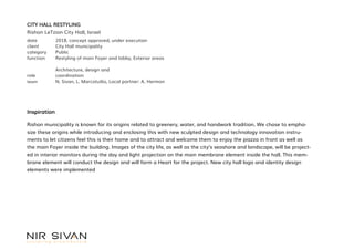 Sivan Building SCULPTING ARCHITECTURE BY NIR SIVAN ARCHITECTS | PDF