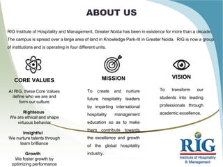 Hospitality Values Examples hotel management course | PPTX