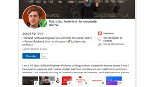 ¡Comenta! #futuroFDI @jgferreiro
Foto clara. Invierte en tu imagen de
marca.
 