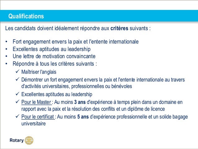 Le rôle des Rotariens