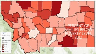 PERCENT OF
FAMILIES BELOW
POVERTY LEVEL
2012
 