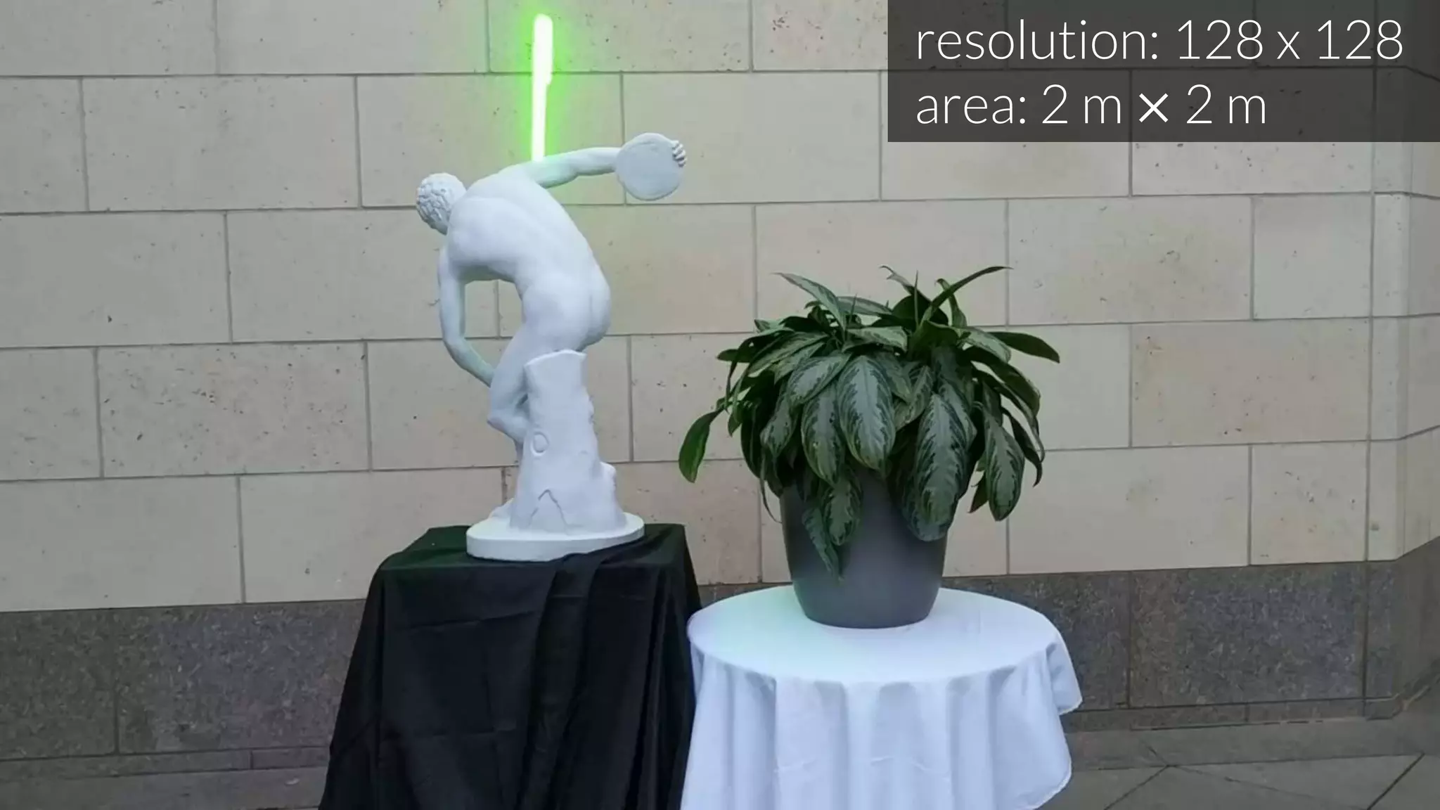 resolution: 128 x 128
area: 2 m × 2 m
 