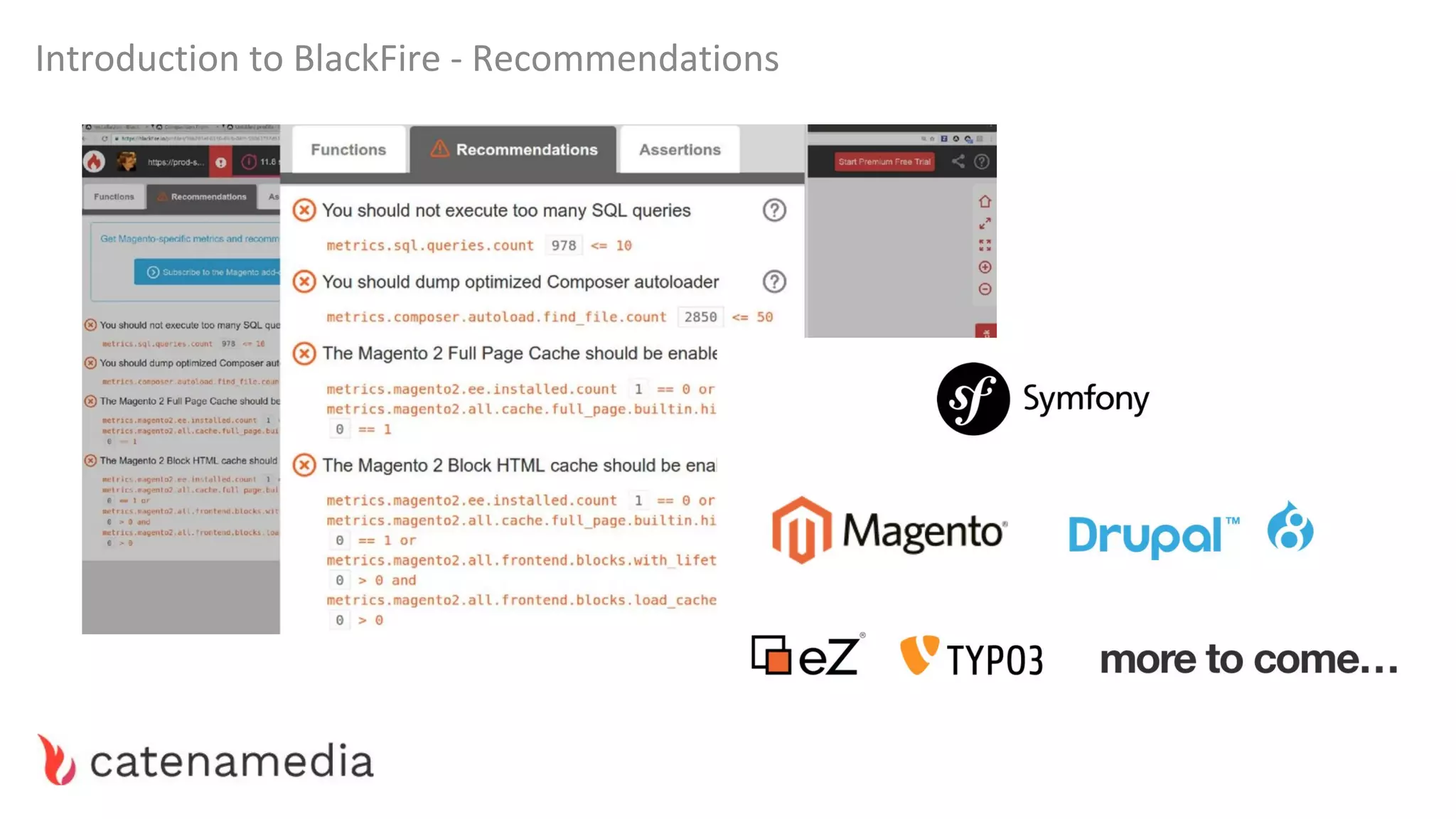 Introduction to BlackFire - Recommendations
 