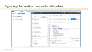 ©2019 Infostretch. All rights reserved. 14
Digital App Automation Library – Portal Interface
 