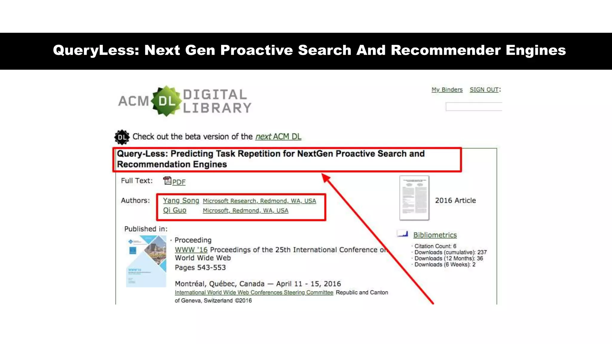 QueryLess: Next Gen Proactive Search And Recommender Engines
 