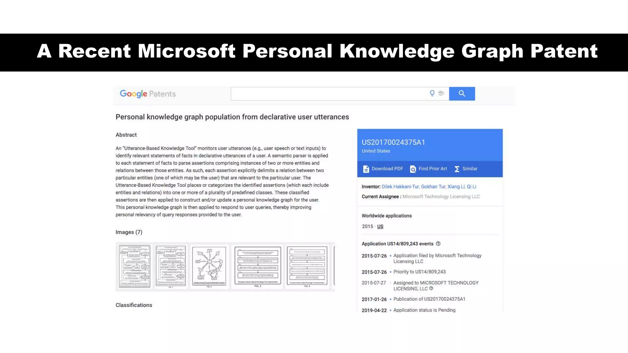 A Recent Microsoft Personal Knowledge Graph Patent
 