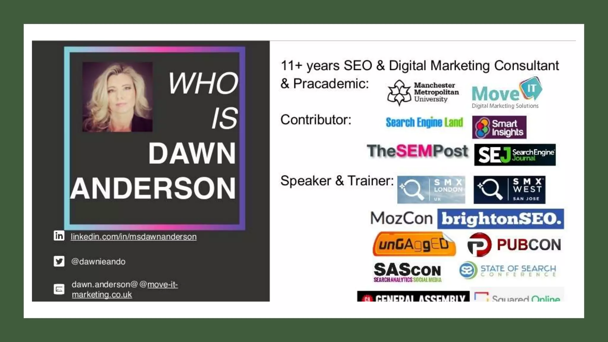 Dawn Anderson | @dawnieando | #TechSEOBoost
 