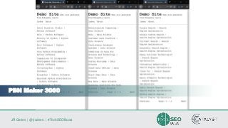 JR Oakes | @jroakes | #TechSEOBoost
PBN Maker 3000
 