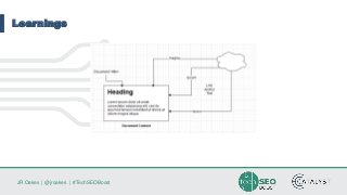 JR Oakes | @jroakes | #TechSEOBoost
Learnings
 