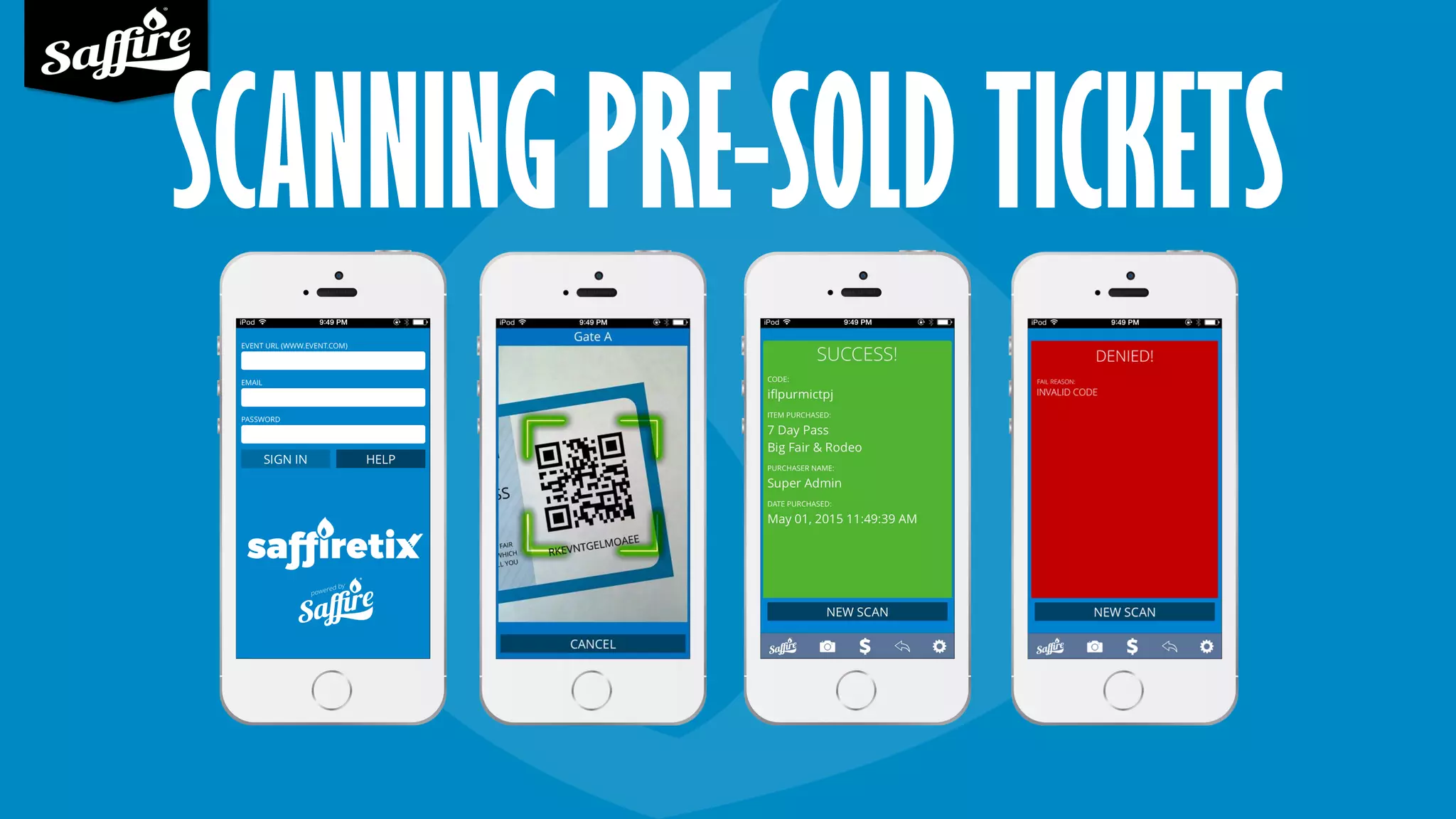 SCANNING PRE-SOLD TICKETS
 