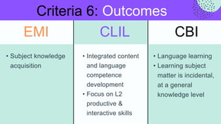 What a CLIL course looks like | PPTX