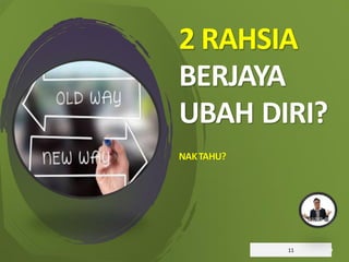 2 RAHSIA
BERJAYA
UBAH DIRI?
NAKTAHU?
11
 