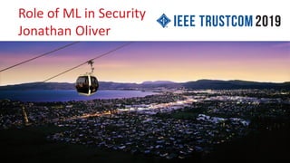Copyright	2018	Trend	Micro	Inc.
1
Role	of	ML	in	Security
Jonathan	Oliver
 