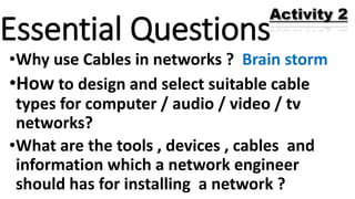 2019 types of network cables | PPTX