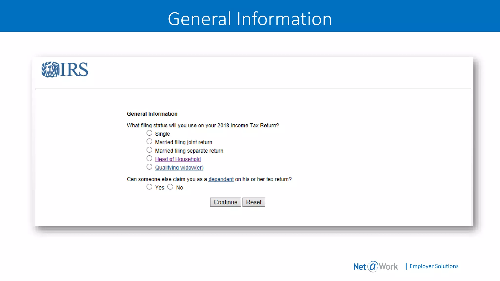 | Employer Solutions
General Information
 
