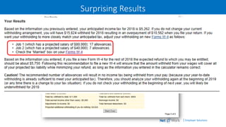 | Employer Solutions
Surprising Results
 