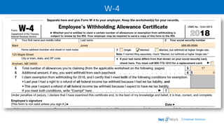 | Employer Solutions
W-4
 