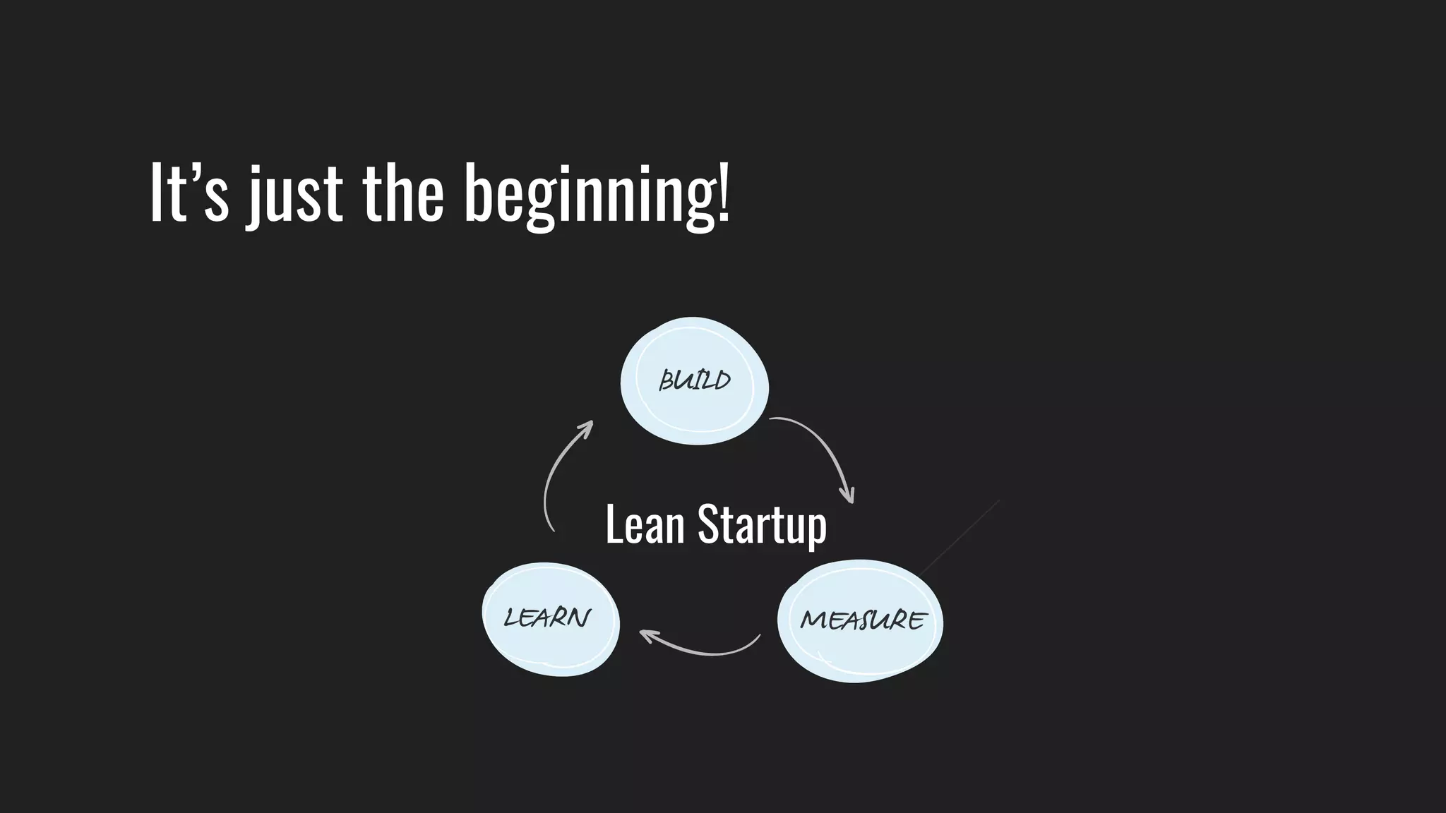 It’s just the beginning!
Lean Startup
 