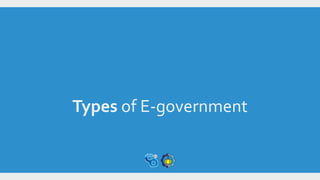 Types of E-government
 