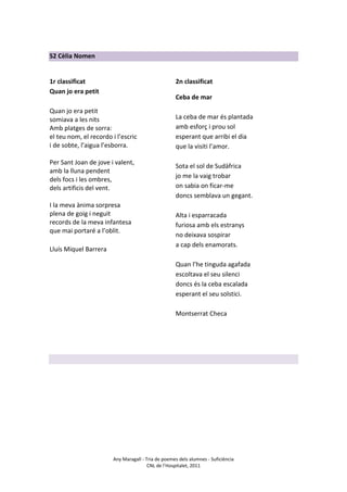 201 any maragall_tria poemes suficiència