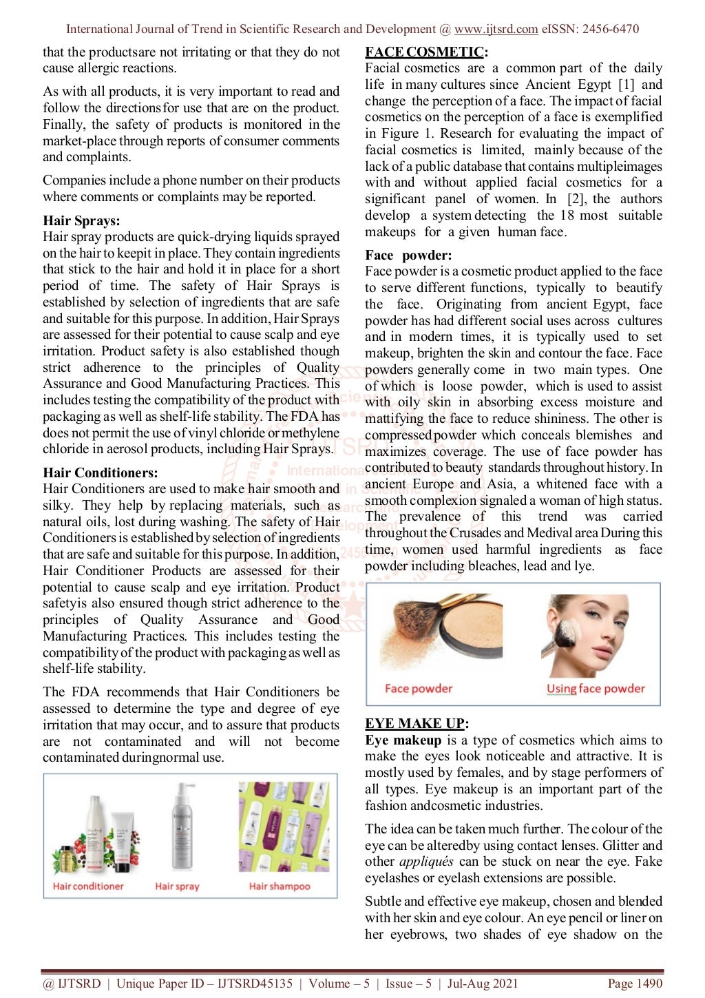 Cosmetic Science An Overview