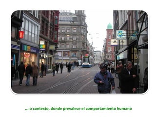 ... o contexto, donde prevalece el comportamiento humano
 