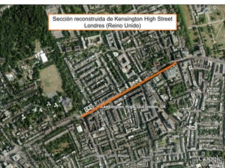 Sección reconstruida de Kensington High Street
Londres (Reino Unido)
 