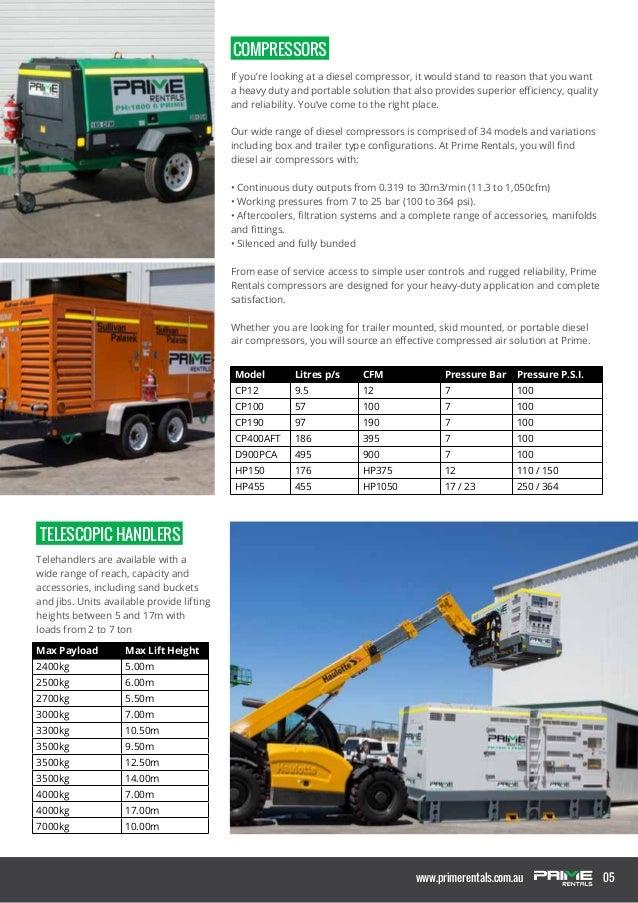 Prime Rentals Equipment BrochureSept16