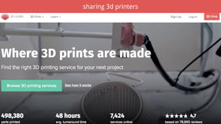 sharing 3d printers
 