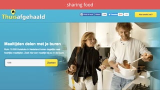 sharing food
 